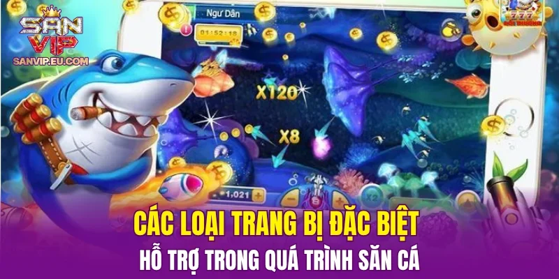 Các loại trang bị đặc biệt hỗ trợ trong quá trình săn cá
